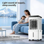 GENERIC Refroidisseur D'air évaporatif Portable Avec Télécommande, Réservoir 10L, Ventilateur Basse énergie à 3 Vitesses Pour Bureau De Chambre à Coucher, Humidificateur De Brive Mobile Silencieux Avec Minute