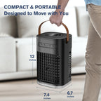  Refroidisseur D'air Par évaporation, Unité AC Portable Pour Chambre à Coucher, Bureau, 7 Lumières De Couleur, Mini Climatiseur Personnel,
