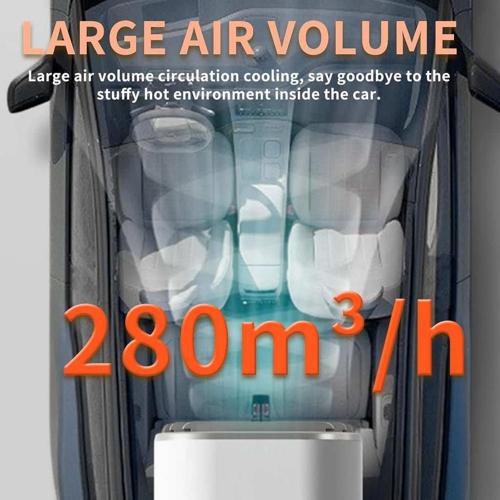 GENERIC Petit Climatiseur - Rafraîchisseur D'air Portable Pour Le Camping, La Maison, Le Bureau Et Le Camping-Car - Ventilateur Rafraîchisseur D'air Personnel