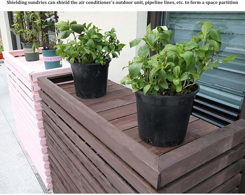  Housse Pour Unité De Climatisation Extérieure – Volets Décoratifs Résistants Aux Intempéries Pour Climatiseurs Centraux – Dissimulez élégamment Votre Unité De Climatisation Extérieure Avec Protection