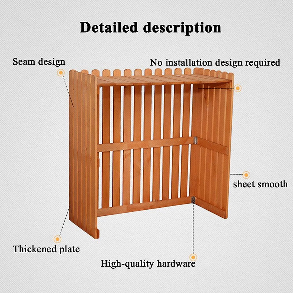 GENERIC Écran De Clôture Robuste Pour Climatiseur Extérieur Et Protection - Vert - Taille De L'insert - Couvertures De Climatisation Pour L'extérieur Pour Cacher La Housse De Protection Du Condensateur