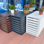 GENERIC Housse De Protection Antivol Pour Climatiseur D'extérieur En Aluminium Robuste - Réduction Du Bruit - Clôture Résistante Aux Intempéries Pour Unité De Climatisation Extérieure