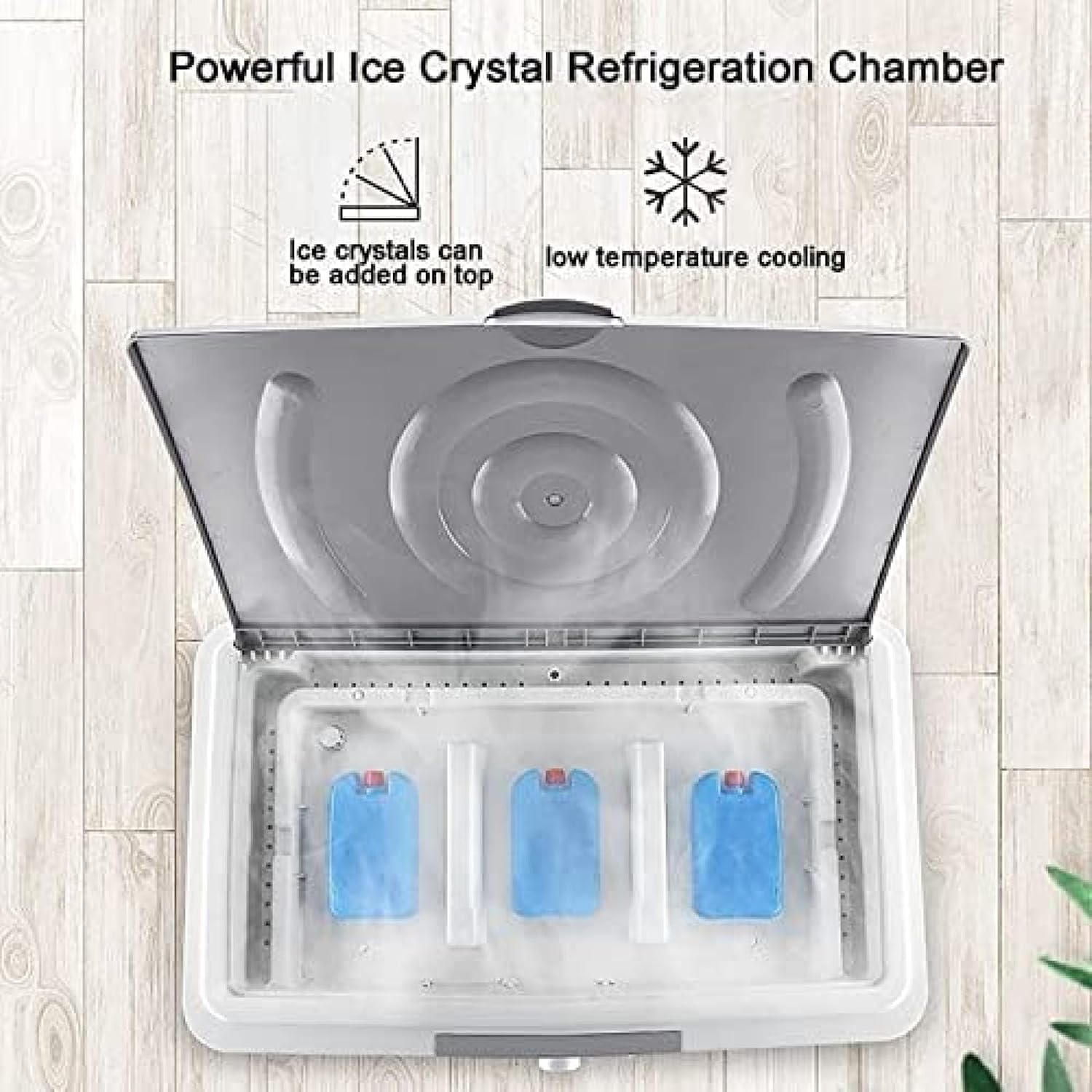  Ventilateur De Refroidisseur D'air Évaporatif Commercial, Humidificateur Industriel, Climatiseur 3 En 1, Grand Réservoir D'eau De 55 L, Refroidisseur Domestique, Moteur Puissant Pour Un Refroidiss