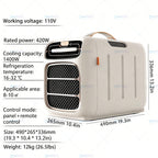  Climatiseur Portable Ultra-Silencieux Mode Déshumidificateur,Légère Sans Installation,800w Chauffage Indépendant Pour Fourgon Aménagé Caravane Et Intérieur Maison Refrigeration&Heating