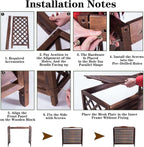 Clôture Extérieure, Couverture De Climatisation, Grilles Autoportantes En Bois Massif Pour Climatiseurs Et Pompes à Chaleur, Support De Fleurs Pour Climatisation