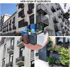  Housse De Climatiseur En Alliage D'aluminium Pour Pompe à Chaleur 5P Volets De Porte-fleurs – Réduction Du Bruit Et Protection élégante De Façade Accessoires Clete