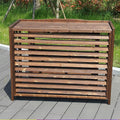 GENERIC Housse De Protection Pour Climatiseur Extérieur – Support De Climatisation En Bois Massif Pour Unités Extérieures, Cachette élégante Et Protection De Radiateur