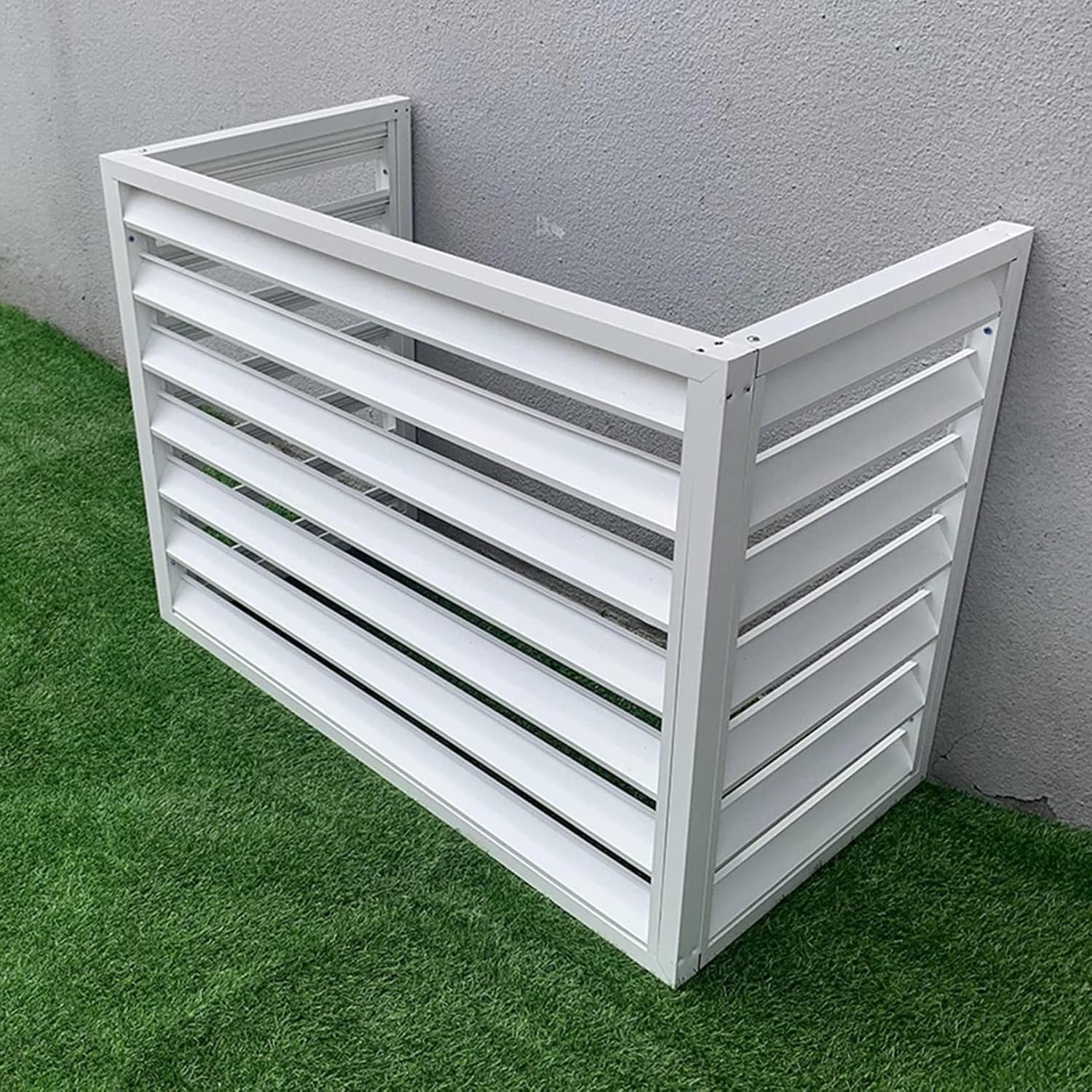  Housse De Protection De Qualité Supérieure Pour Climatiseur – Protection Antivol Contre Les Intempéries – Clôture Décorative Pour Unités Extérieures – Housse Universelle Pour Climatiseurs