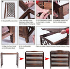 GENERIC Housse De Protection Pour Climatiseur Extérieur – Support De Climatisation En Bois Massif Pour Unités Extérieures, Cachette élégante Et Protection De Radiateur