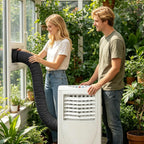  Isolation Tuyau Climatiseur, Housse Isolante Portable Avec 3 Sangles | 150 X 53 Cm Gaine Isolante Pour Tuyau De Climatiseur, Pour Hiver Extérieur Intérieur Garage