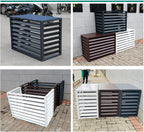 GENERIC Housse De Protection Décorative En Alliage D'aluminium Pour Climatiseur, Condensateurs Et Pompes à Chaleur, Résistant Aux Intempéries Pour Une Durabilité Accrue