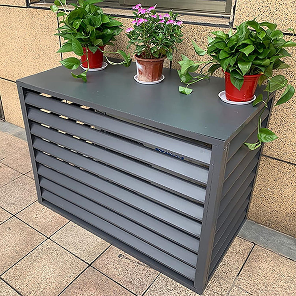 GENERIC Housse De Protection Pour Climatiseur Extérieur – Clôture De Confidentialité – Protection Antivol Toutes Saisons Pour Unités Séparées Et Housses élégantes Pour Unités Extérieures