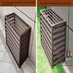 GENERIC Housse De Protection En Aluminium Pour Climatiseur Extérieur – Clôture à Persiennes Antirouille – Protection De Climatiseur Autonome élégante – Résistante Aux Intempéries Et à La Déformation