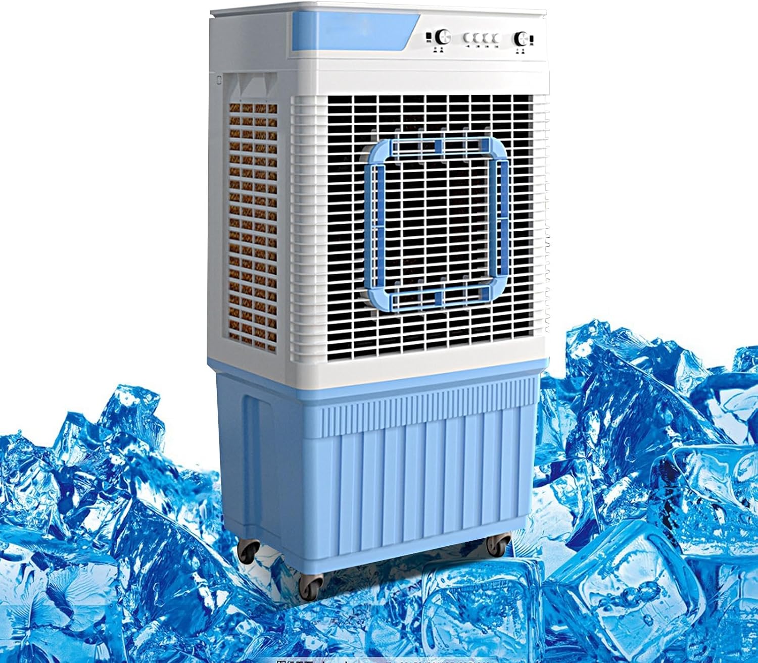 GENERIC Refroidisseur D'évaporation Commercial, Ventilateur De Marais à 3 Vitesses Avec 120 Oscillation, Grand Réservoir Et Roues Pour L'usine, Restaurant, Bureau.Refroidissement Efficace, Fonctionnement Calm