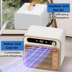  Unité De Climatisation Portable Divisée 5000 BTU, 40dB Refroidissement Intelligent Silencieux Avec Contrôle Tactile Et Minuterie 12H, Déshumidificateur Efficace Pour La Chambre à Coucher, Bureau, VR,