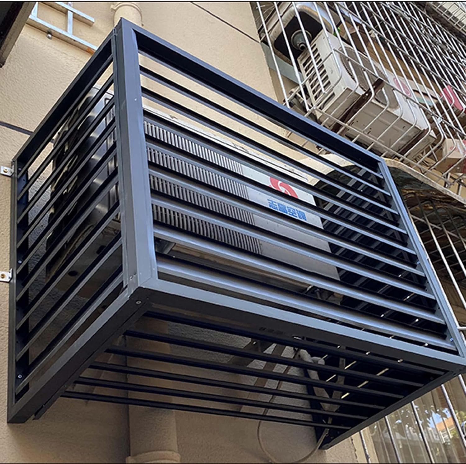 GENERIC Housse En Aluminium Pour Unité De Climatisation - Protection Extérieure Décorative Résistante Aux Intempéries Pour Climatiseurs Centraux - Boîtier Autonome Pour Ordures Ou équipements CVC