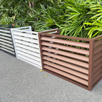  Housse De Protection En Alliage D'aluminium Blanc Pour Climatiseur – Protection Contre La Pluie Pour Unité De Climatisation – Résistante Aux Intempéries