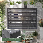 GENERIC Housse De Protection En Aluminium Pour Climatiseur - Résistant Aux Intempéries - Pour Extérieur - Pour Climatisation Et Protection Contre Le Condensateur - Assemblage Facile Pour Toutes Les Saisons