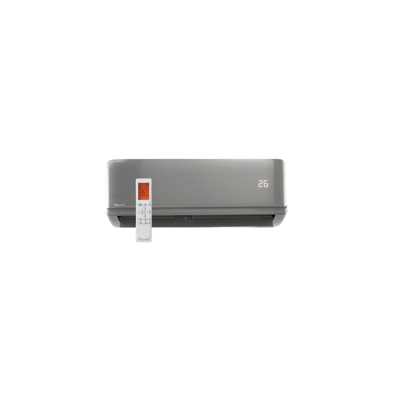  Climatiseur Mural Réversible Hdmb Harmonia Gris 2.6 Kw Wifi Intégré - Airwell - 7sp024038