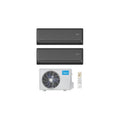  Ensemble Climatiseur Reversible Bi-split 5,2kw + 2,6kw Mural Connecté Solstice Noir - Midea